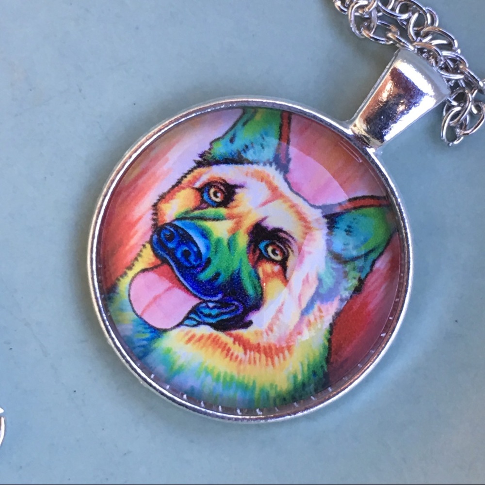 Colorful german Shepard dog 🐕
